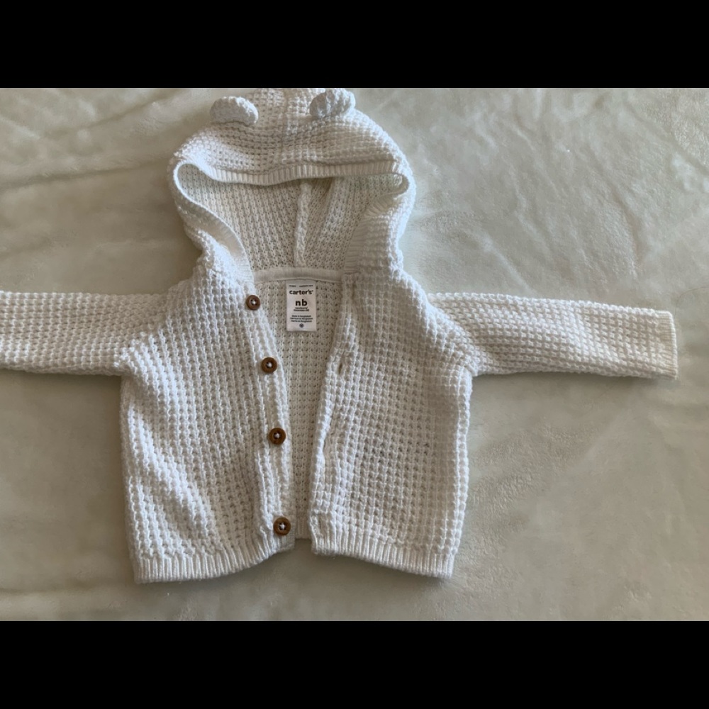 Carter’s hooded cardigan